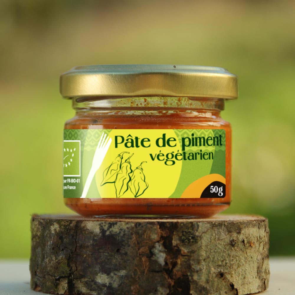 Pâte de piment végétarien bio 50g